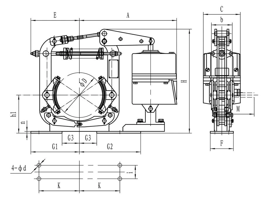 YWZ8 Crane Hydraulic Brake
